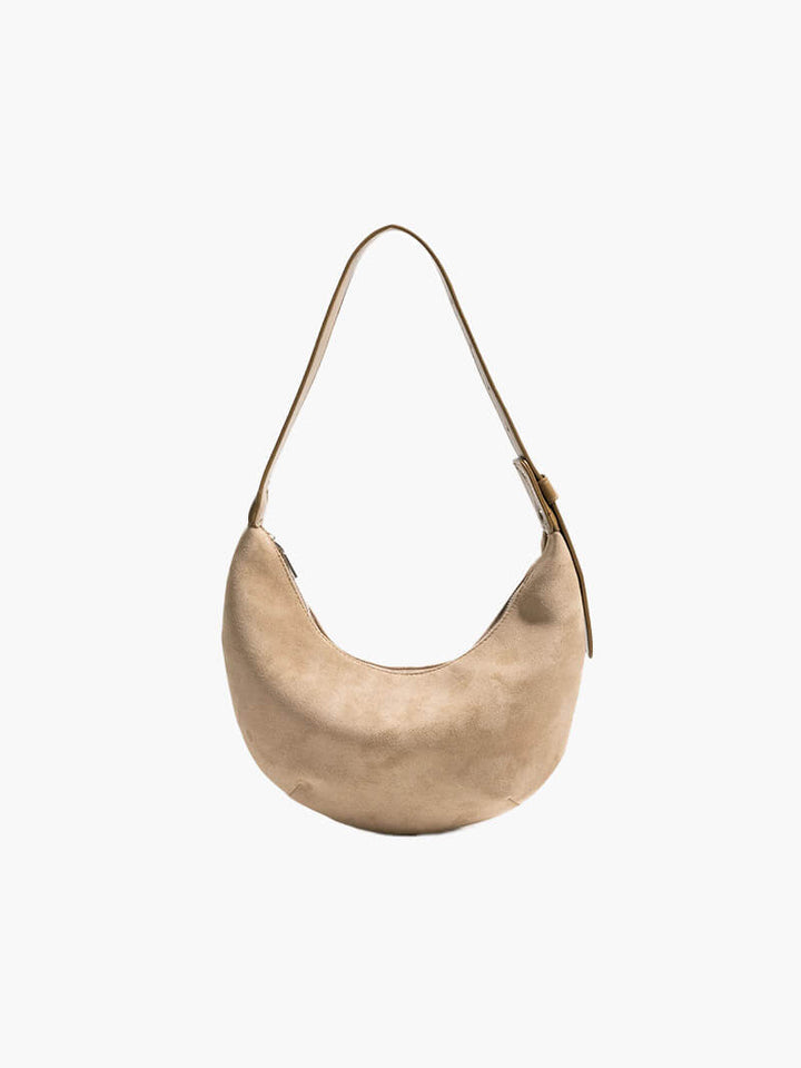 Lydia Halfmoon faux suede Bag