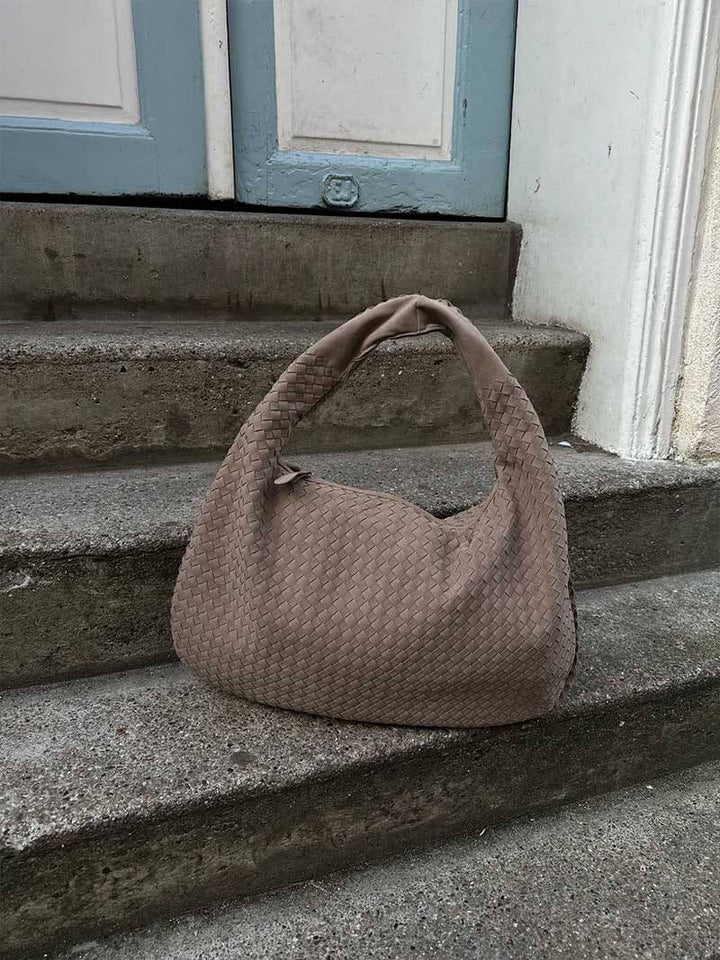 Suede Woven Bag XL